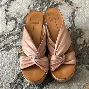 Dolce Vita Blush Espadrille Wedges